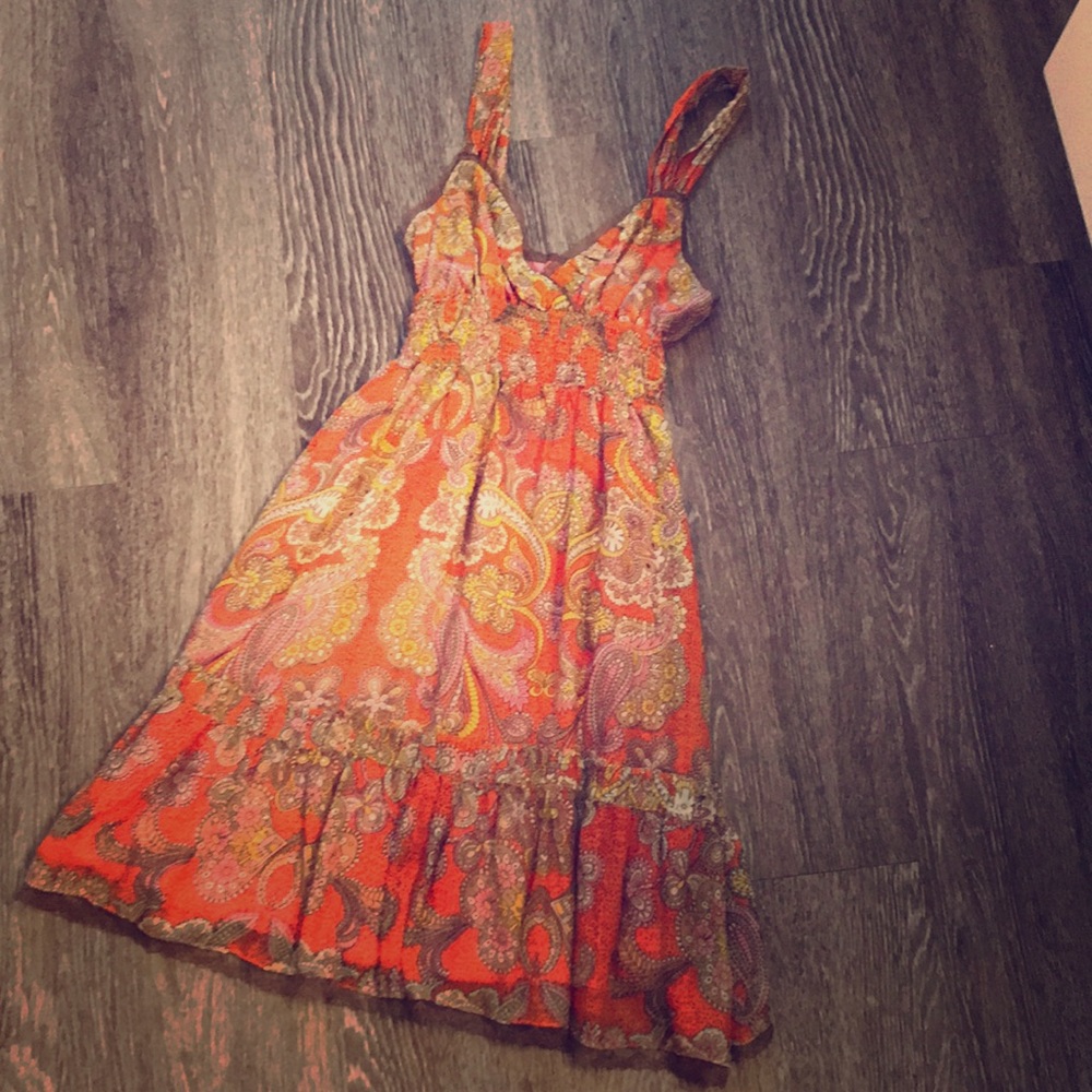 Free People orange sundress